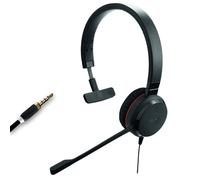 Jabra Evolve 30 II Mono Jack Cuffia con mono pad e connessione Jack da 3,5 mm