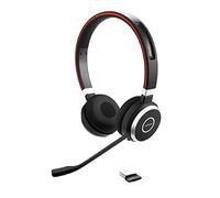 Jabra Evolve 65 SE Cuffie Wireless Stereo - Bluetooth, microfono con cancellazione del rumore - Batteria a lunga durata - Certificate UC per Zoom, Unify e altre piattaforme di spicco - Nero