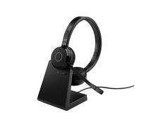 Jabra Evolve 65 TE - Bluetooth, USB-A - Headset Stereo wireless certificato per MS Teams | con workstation