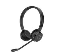 Jabra Evolve 65 TE Cuffie stereo wireless, certificazione per le comunicazioni unificate, raggio d'azione di 30 metri, batteria di 12 ore, USB-A, doppia connettività - Nero