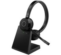 Jabra Evolve 65 TE Auricolare Con cavo e senza cavo A Padiglione Ufficio USB tipo A Bluetooth Base di ricarica Nero