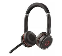 Jabra Evolve 75 SE Cuffie Stereo Wireless Bluetooth Microfono con cancellazione del rumore e ANC Certificate per Google Meet e Zoom, funzionano con tutte le altre principali piattaforme Nero