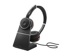 Jabra Evolve 75 SE Link380a MS Stereo - headset stereo senza cavo certificato per piattaforme UC - incl. base di ricarica