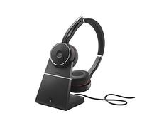 Jabra Evolve 75 UC Wireless Stereo On-Ear Headset, Supporto incluso, Tutte le piattaforme, Stereo, Prima edizione