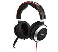 Jabra Evolve 80 MS Wired Stereo Over-Ear Headset, USB-A, Ottimizzato per Microsoft Teams