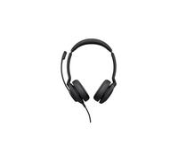 Jabra Evolve2 30 Cuffie On-Ear, Cuffie Stereo con Cancellazione del Rumore, Certificate per le UC, con Tecnologia di Chiamata a 2 Microfoni, Cavo USB-A, Nero