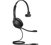 Jabra Evolve2 30 SE, Cuffia cablata mono con cancellazione del rumore, con tecnologia di chiamata a 2 microfoni e cavo USB-A, funziona con le principali piattaforme come Zoom e Google Meet, nero
