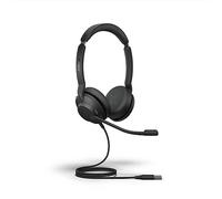Jabra Evolve2 30 SE, Cuffia cablata stereo con cancellazione del rumore, con tecnologia di chiamata a 2 microfoni e cavo USB-A, funziona con le principali piattaforme come Zoom e Google Meet, nero