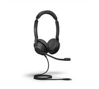 Jabra Evolve2 30 SE, Cuffia cablata stereo con cancellazione del rumore, con tecnologia di chiamata a 2 microfoni e cavo USB-C, funziona con le principali piattaforme come Zoom e Google Meet, nero
