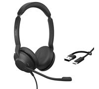 Jabra Evolve2 30 SE - USB-A/USB-C - cuffie doppie con cavo certificate per Microsoft Teams
