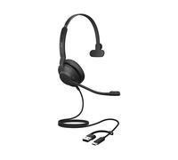 Jabra Evolve2 30 SE - USB-A/USB-C - Mono auricolare con filo certificato per Microsoft Teams