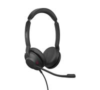 Jabra Evolve2 30 SE USB-C UC cuffie stereo cablate con braccio a cancellazione di rumore, busylight, certificazione per le comunicazioni unificate, include custodia morbida - Nero