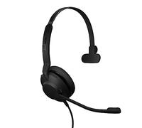Jabra Evolve2 30 SE (versione 2025) Wired Single-Ear Headset con microfono per lavoro - Cuffie per computer - Nuovo cavo USB-A e USB-C - Funziona con tutte le piattaforme di riunione online - Nero