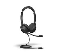 Jabra Evolve2 30 UC - Cuffie cablate, USB-C, stereo, colore nero, leggere, portatili, con 2 microfoni integrati, cuffie da lavoro con audio superiore e comfort affidabile