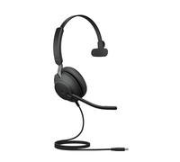 Jabra Evolve2 40 SE - Cuffie Mono cablate, USB-C + cavo di prolunga, Tutte le piattaforme, Mono, Nuova edizione