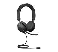 Jabra Evolve2 40 SE - Headset Stereo cablato certificato per UC, con USB-C incl. cavo di prolunga