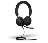 Jabra Evolve2 40 SE - Cuffie stereo con cavo USB-C / A | certificate per piattaforme UC |