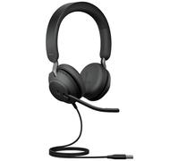 Jabra Evolve2 40 SE MS Stereo Cuffie On Ear via cavo Stereo Nero Computer