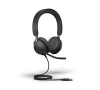 Jabra 24189-989-899 cuffia e auricolare Cablato A Padiglione Musica e Chiamate USB tipo-C Nero