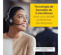 Jabra Evolve2 40, UC Stereo Auricolare Cablato A Padiglione Ufficio USB tipo A Bluetooth Nero