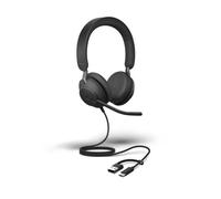 Jabra Evolve2 40 SE Auricolare Cablato A Padiglione Musica e Chiamate USB Type-C / USB Type-A Nero