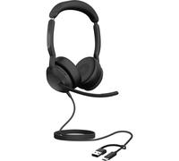 Jabra Evolve2 50 Cuffie On Ear via cavo Stereo Nero Riduzione del rumore del