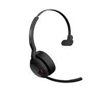 Jabra Evolve2 55 Cuffie Wireless Mono con Tecnologia Air Comfort, USB-A Dongle, Tutte le Piattaforme, Senza Supporto, Nero