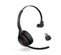 Jabra Evolve2 55 MS Mono Link 380 USB-C Versione Mono Wireless Headset Teams per PC e telefono cellulare con connessione Link 380 USB-C