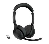 Cuffia professionale Jabra Evolve2 55 Stereo MS Bluetooth, Canc. rumore, Cert. Microsoft - con Link 380a