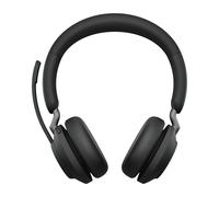 Jabra Evolve2 65 Wireless PC Headset - Noise Cancelling, Ottimizzato per Microsoft Teams, USB-A dongle, Nero, Stereo