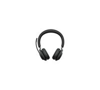 Jabra Evolve2 65 Cuffie PC Wireless Cuffie Audio con Noise Cancelling Certificato Microsoft Teams con Batteria a Lunga Durata Adattatore Blu