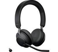 Jabra Evolve2 65 Cuffie Wireless Noise Cancelling, USB-C Dongle, Nero | Cuffie Stereo, Tutte le piattaforme
