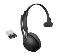 Jabra Evolve2 65 Mono USB-C UC - Nero Cuffie senza fili con connessione Dongle USB per PC e telefoni mobili - ideale per gli uffici