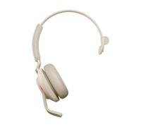 Jabra Evolve2 65, MS Mono Cuffie wireless ad archetto Desktop/Centro chiamate USB Type-C Bluetooth Beige - Nouvo