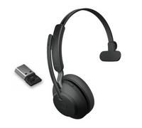 Jabra Evolve2 65 MS Mono USB-A Cuffie senza fili con connessione USB-A ottimizzate per Microsoft Teams - ideali per uffici aperti e uso intenso