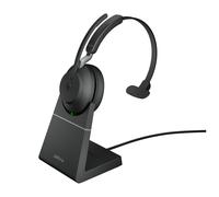 Jabra Evolve2 65, MS Mono Wireless Headband Desktop/Call Centre USB Type-A Bluetooth Nero - Nouvo