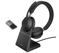 Cuffia con microfono Jabra Evolve2 65, UC Stereo Padiglione auricolare Nero [26599-989-989]