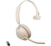 Jabra Evolve2 65, UC Mono Auricolare Wireless A Padiglione Ufficio USB tipo A Bluetooth Beige