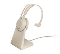 Jabra Evolve2 65, UC Mono Wireless Headband Desktop/Call Centre USB Type-A Bluetooth Beige - Nouvo