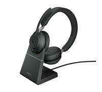 Jabra Evolve2 65, UC Stereo Wireless Headband Desktop/Call Centre USB Type-C Bluetooth Nero - Nouvo