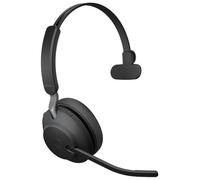 Jabra Evolve2 65 Wireless PC Headset - Noise Cancelling, Ottimizzato per Microsoft Teams, Dongle USB-C, Nero, Mono