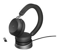 Jabra Evolve2 75 Cuffie Over Ear via cavo Nero Indicatore di carica della