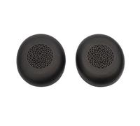 Jabra Cuscinetti Auricolari per Cuffie - 1 x Cuscinetti di ricambio a doppia imbottitura per cuffie stereo Jabra Evolve2 75 (versione nera) - Copriauricolari morbidi - Nero