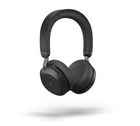 Jabra Evolve2 - Cuffie wireless da 75 PC, con tecnologia a 8 microfoni, doppia schiuma, con cancellazione attiva attiva regolabile del rumore, adattatore USB A Bluetooth e compatibilità UC, colore: