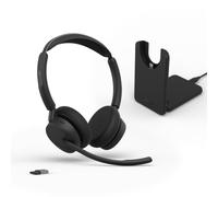 Jabra Evolve3 45 cuffie biauricolari wireless Bluetooth con microfono, USB-A, UC