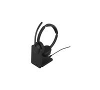 Jabra Evolve3 45 - Cuffie wireless con doppio connettore USB-C e cancellazione attiva del rumore (ANC) | Certificate per Microsoft Teams | Inclusa base di ricarica