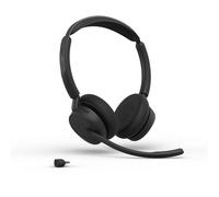 Jabra Evolve3 45 Duo USB-C MS Cuffia Wireless Cuffie wireless duo certificate Microsoft Teams con connessione USB-C, ANC, 3 microfoni ClearVoice™ e