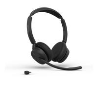 Jabra Evolve3 45 Duo USB-C UC Cuffia Wireless Cuffie professionali wireless Duo con USB-C, certificazione UC, ANC e 3 microfoni ClearVoice™ per una