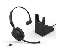 Jabra Evolve3 65 - Cuffie mono wireless USB-C con ANC | Certificate per le piattaforme UC | Inclusa base di ricarica