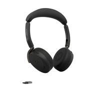 Jabra Evolve3 65 Flex MS Cuffie ANC Wireless USB-A Cuffie professionali pieghevoli senza asta microfonica, con ANC adattivo, ClearVoice AI, Bluetooth